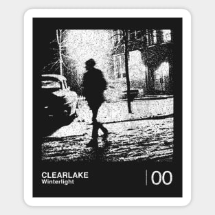 Clearlake / Winterlight / Minimalist Artwork Design Magnet